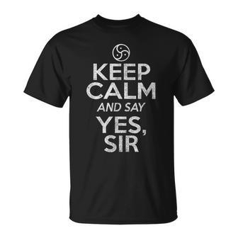 Chemise Keep Calm And Bdsm Triskelion Détresse Jeu De Rôle T-Shirt - Cadeauxyz