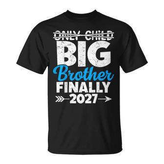 Only Child Expires 2027 Promoted To Big Brother Finally T-Shirt | Seseable UK