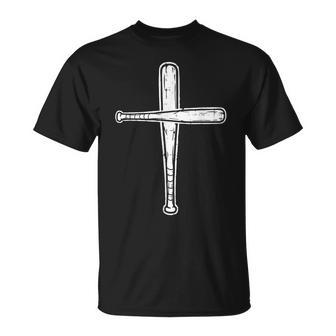 Christian Baseball Bats Cross Softball Sports Boys Kids T-Shirt - Thegiftio UK