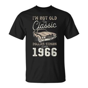 Coche Clásico Nacido En 1966 60 Aniversario Camiseta unisex - Regaloses
