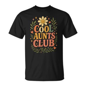 Cool Aunts Club Motif De Marguerite Floral Rétro Et Amusant Pour Tante T-Shirt - Cadeauxyz