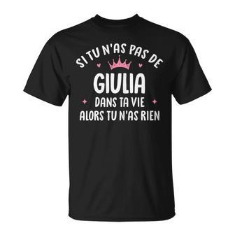Copine Humour Cadeau Personnalisé Prénom Giulia T-Shirt - Cadeauxyz