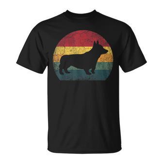 Corgi Dogintage Apretado Estilo Retro Hombres Es Niños Camiseta unisex - Regaloses