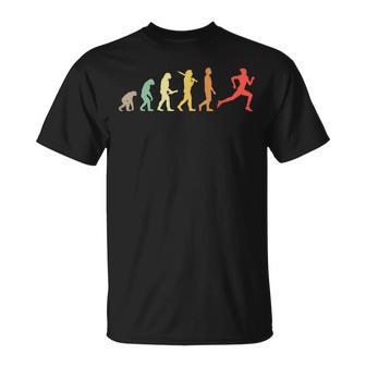 Correr Evolución Retro Regalo Para Corredores Camiseta unisex - Regaloses
