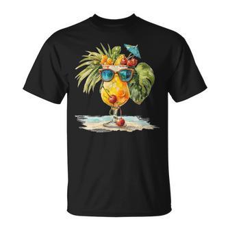 Costume De Cocktail De Plage Fruité T-Shirt - Cadeauxyz