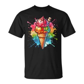 Costume De Glace À La Crème Glacée Dames Carnaval Glacée T-Shirt - Cadeauxyz