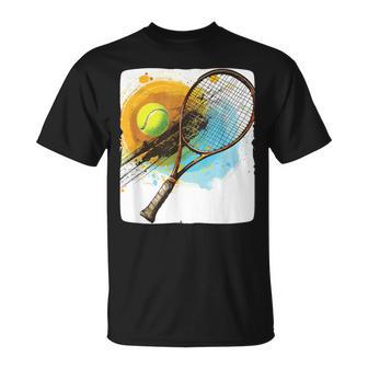 Costume De Raquette De Tennis Avec Balle De Tennis T-Shirt - Cadeauxyz