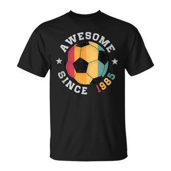 Cumpleaños Jugador De Fútbol 41 Años Impresionante Desde 1985 Fútbol In Mangas Camiseta unisex - Regaloses