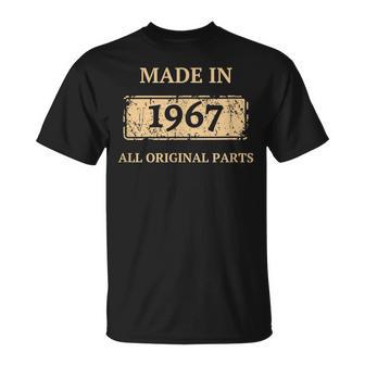 Cumpleañosintage De 1967 Hecho En 1967 Mejor Cumpleaños Del Año De Nacimiento Camiseta unisex - Regaloses