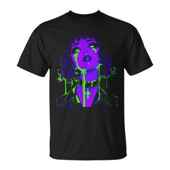 Cybergoth Cybercore Grunge Punk Goth Girl Alt Anime Manga Camiseta unisex - Regaloses