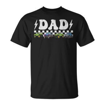 Dad Monster Truck Family Crew Birthday Matching Dad T-Shirt | Seseable UK