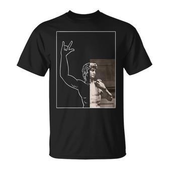 David Estatua Miguel Ángel Arte Artsy Arte Clásico Historia Camiseta unisex - Regaloses