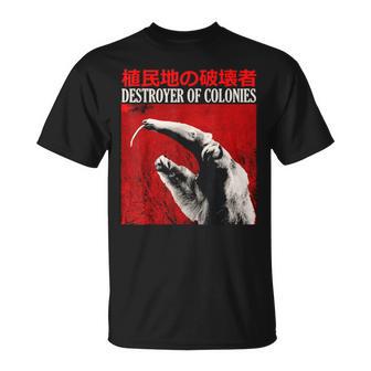 Destroyer Of Colonies Anteater Japanese T-Shirt - Thegiftio UK
