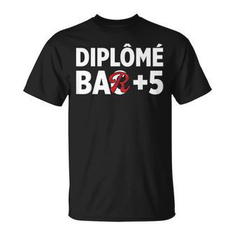 Diplomé Bar 4 Bac Apéro Humour Bièrein Fête Amis Cadeau T-Shirt - Cadeauxyz