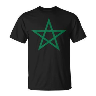 Diseño De Bandera De Marruecos Paraiajeros Y Aficionados Camiseta unisex - Regaloses