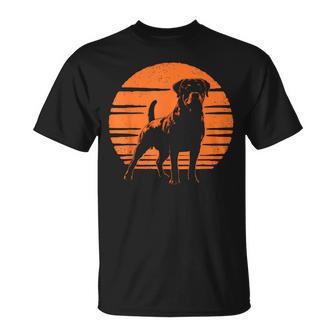 Diseño Retro De Perro Rottweiler Camiseta unisex - Regaloses