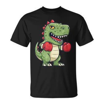 Disfraz De Dinosaurio Con Guantes De Boxeo Para Niños Camiseta unisex - Regaloses