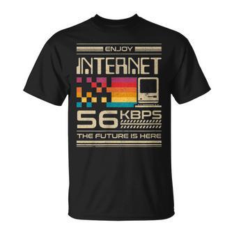 Disfrute De Internet 56K Módem Computadora Friki Desarrollador 90S Regalo Camiseta unisex - Regaloses