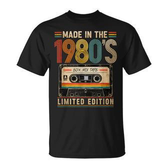 Divertida Declaración Envejecida Retrointage Atrevida Nacida En Los 80 Camiseta unisex - Regaloses