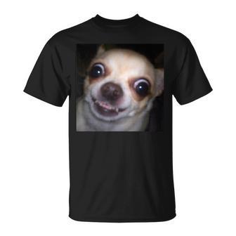 Divertido Chihuahua Cara Borrosa Meme Foto Humor Camiseta unisex - Regaloses