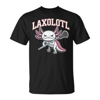 Divertido Jugador De Lacrosse De Laxolotl Axolotl Camiseta unisex - Regaloses