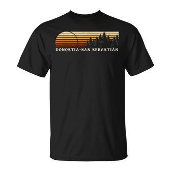 Donostia-Sanebastián España Evergreenintageunset Camiseta unisex - Regaloses