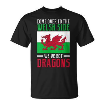 Dragon Gallois Drapeau Du Pays De Galles Côté Fantastique Humour T-Shirt - Cadeauxyz