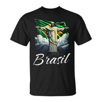 Drapeau Du Brésil Christ Rédempteur Hommes S Enfants Brésilien T-Shirt - Cadeauxyz