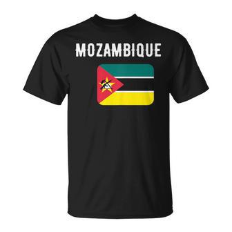 Drapeau Du Mozambique Carte Du Pays Drapeau Du Mozambique T-Shirt - Cadeauxyz