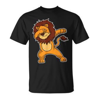 Drôle Dabbing Lion Cadeau Dab Leo T-Shirt - Cadeauxyz