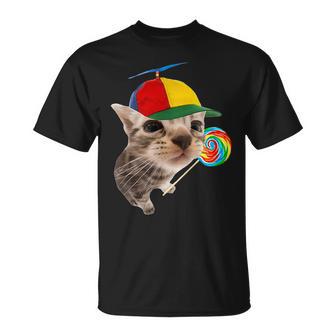 Dumme Katze Mit Lutscher-Meme T-Shirt - Geschenkecke