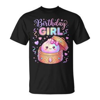 Dumpling Kawaii Pastel Anime Dumpling Lovers Birthday Girl T-Shirt | Seseable UK