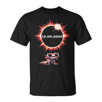 Eclipseolar Total 2026 12 De Agosto Eclipse Axolotl Camiseta unisex - Regaloses