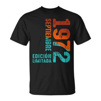 Edición Limitadaeptiembre 1972 Retro 1972Intage 1972 Camiseta unisex - Regaloses