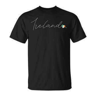 Eire Amour Drapeau Irlandais Et Coeurur L'irlande T-Shirt - Cadeauxyz