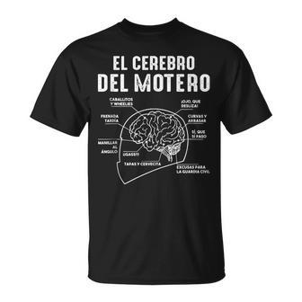 El Cerebro Del Motero Moto Racing Motorista Motero Divertida In Mangas Camiseta unisex - Regaloses