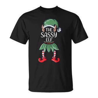 El Travieso Elfo Navidad Familia Grupos Elfo Camiseta unisex - Regaloses