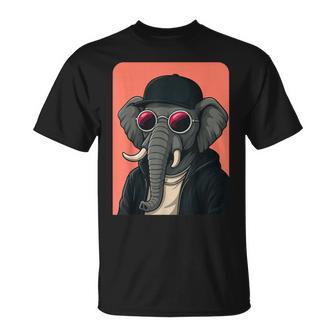 Elefante Con Gafas Deol Para Hombres Y Es Camiseta unisex - Regaloses