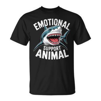 Emotional Support Animal Shark T-Shirt - Thegiftio UK