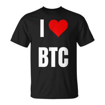 Me Encanta Btc Dichos Criptográficos Para El Nerd De Blockchain Y Token Camiseta unisex - Regaloses