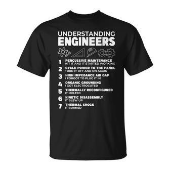 Entendiendo Ingenieros Ingeniería Humor Nerds Humor Friki Camiseta unisex - Regaloses