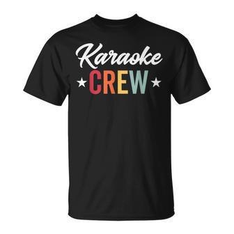 Equipo De Karaoke Cantante De Karaoke Divertido Fiesta De Karaoke Retro Camiseta unisex - Regaloses