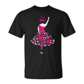 Es Con Cáncer De Mama Contra El Cáncer Concienciaobre El Cáncer De Mama Camiseta unisex - Regaloses