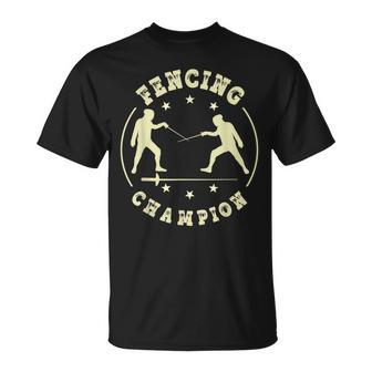 Esgrima Camisa Deable Espada Diseño Deportivo Para Esgrima Camiseta unisex - Regaloses