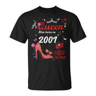 Esta Reina Nació En El Cumpleaños De Niñas Y Es En 2001 Camiseta unisex - Regaloses