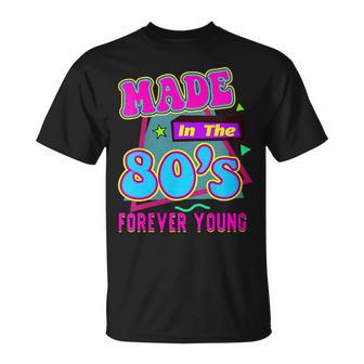 Fabriqué Aux Années 80 Rétro Étéintage Coloré Fêteur Le Thème Des Années 90 Pour Hommes T-Shirt - Cadeauxyz