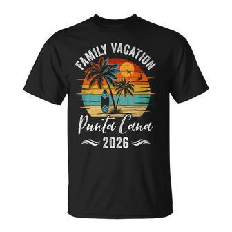Family Vacation 2026 Vintage Punta Cana Summer Matching Trip T-Shirt - Monsterry