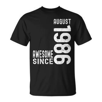 Fantastico Dall'agosto 1986 Nato Nel 1986 August Birthday Maglietta - Novitaregali