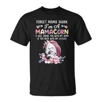 Forget Mama Shark I Am A Mamacorn Unicorn Christmas Ideas For Mom T-Shirt | Seseable UK