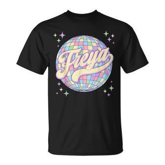 Freya Name Personalized I Love Freya Retro 70S 80S T-Shirt - Thegiftio UK
